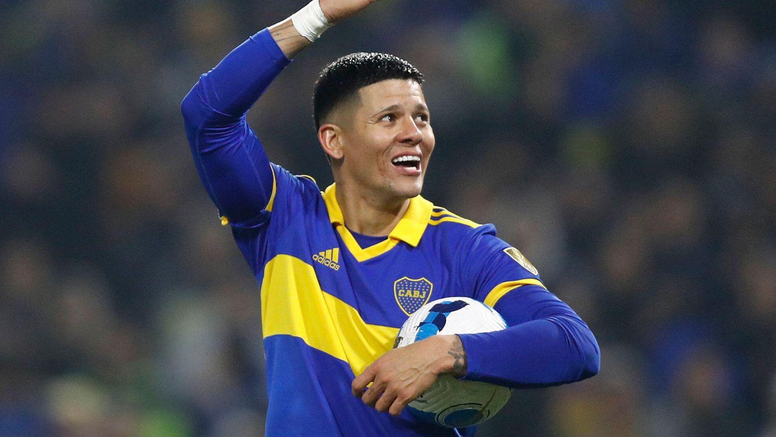 Marcos Rojo during Boca Juniors Copa Libertadores 0-0 draw with Corinthians. La Bombonera, Buenos Aires, July 5 2022.