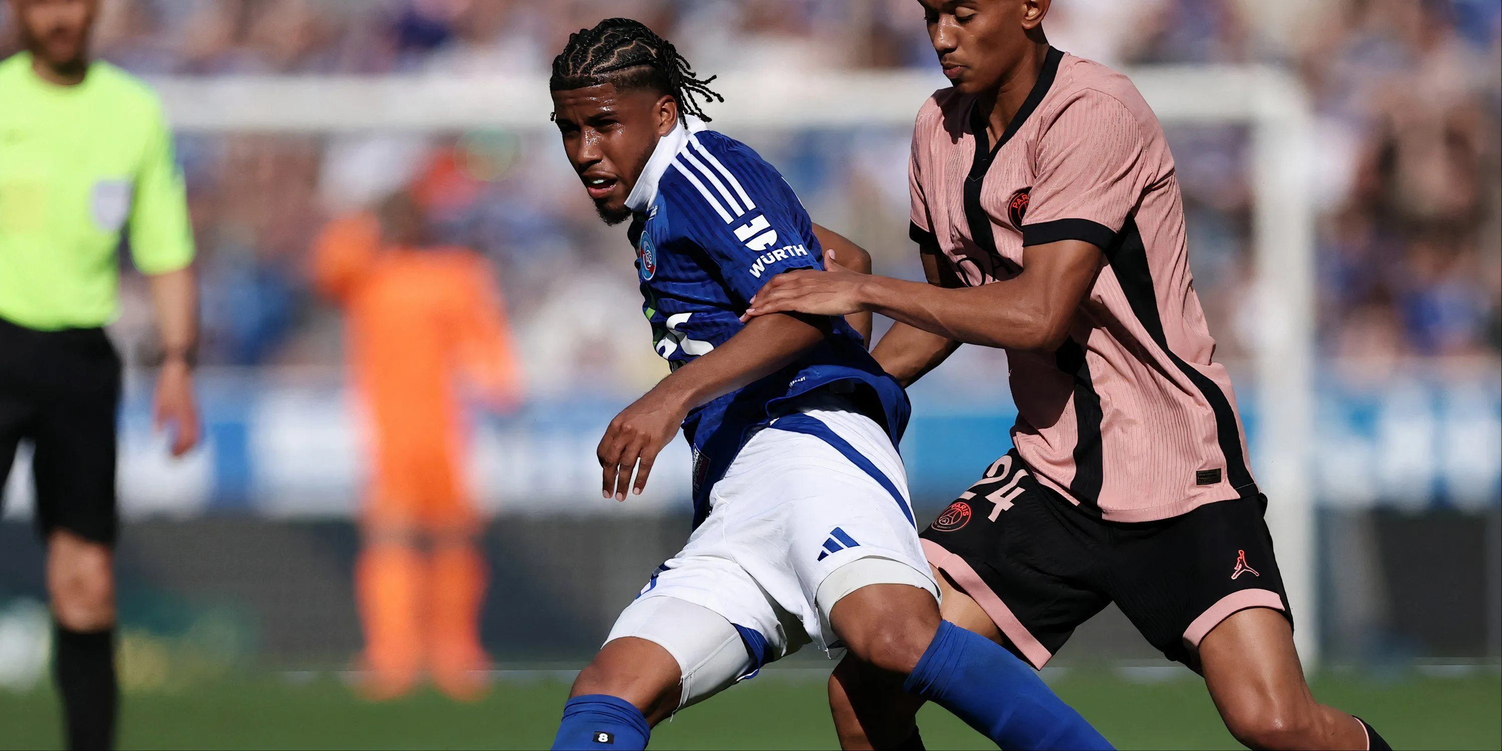 Andrey Santos trong màu áo Strasbourg