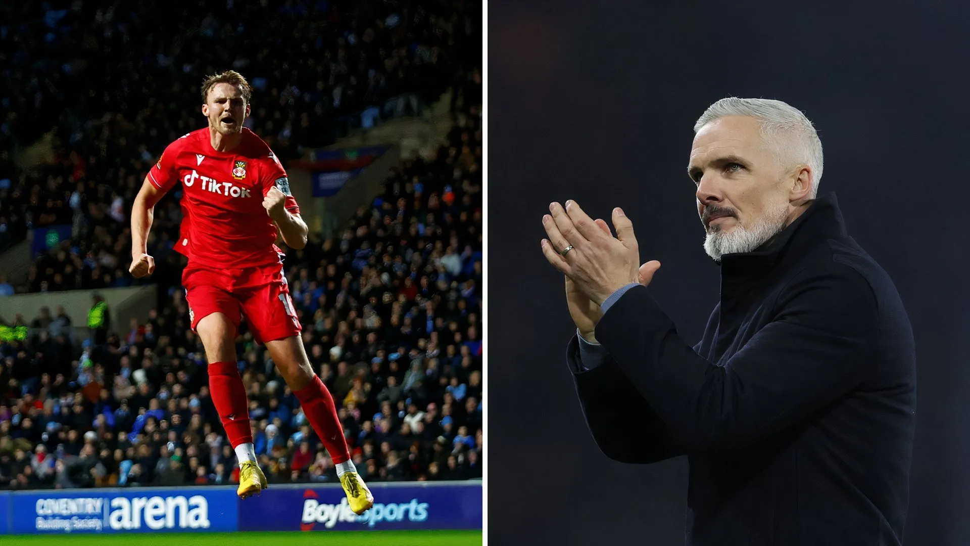 HLV Jim Goodwin của Dundee United và tiền đạo Sam Dalby