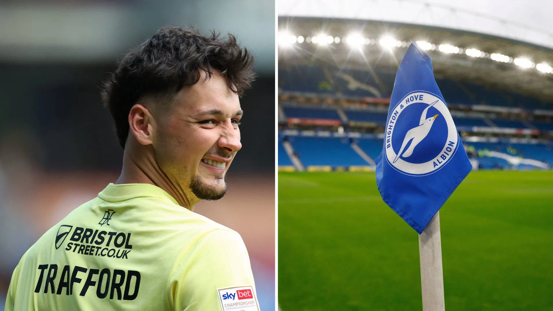 Thủ môn James Trafford, đồng đội cũ của Egan-Riley tại Burnley, đang nằm trong tầm ngắm của Brighton