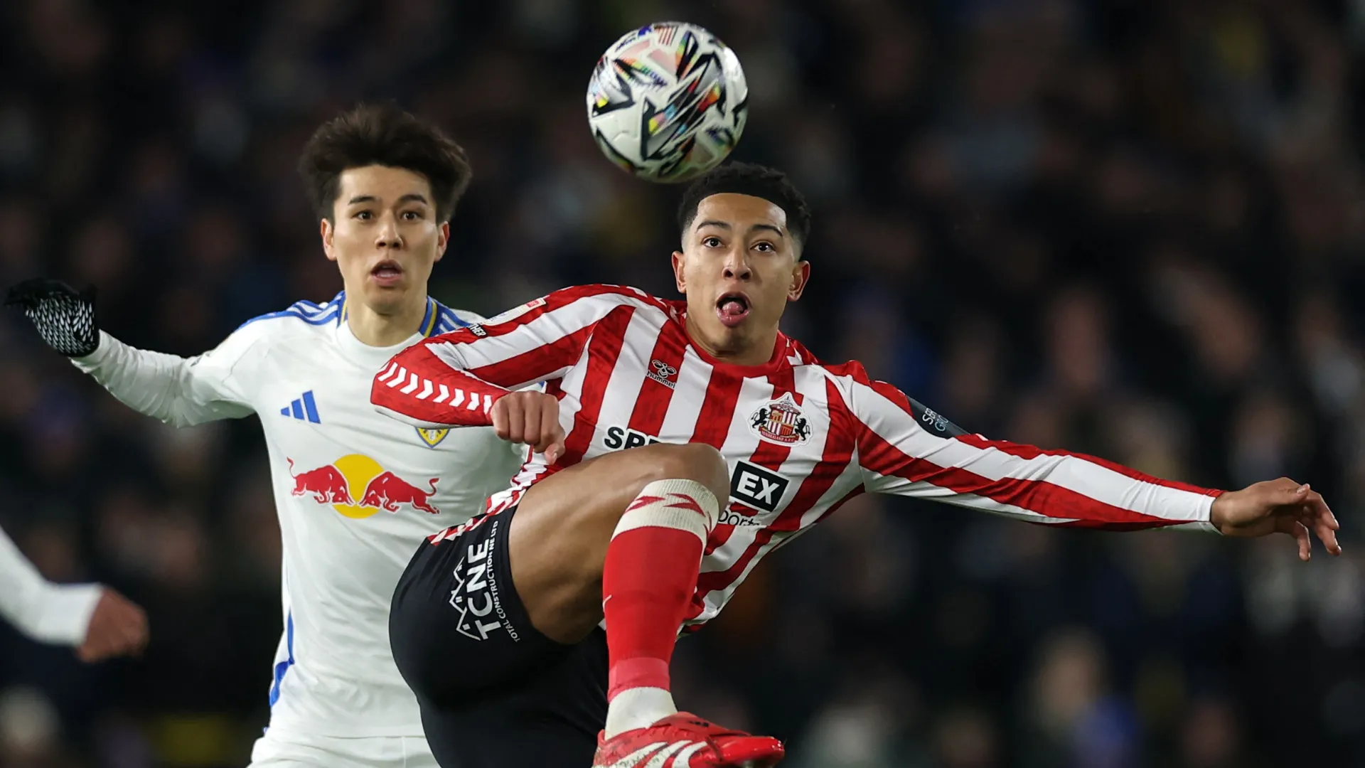 Tiền vệ Jobe Bellingham trong màu áo Sunderland tại Championship