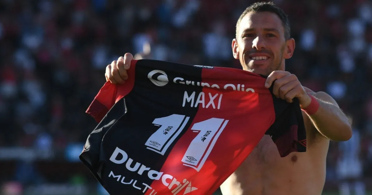 Tiền vệ Maxi Rodriguez trong màu áo Newell's Old Boys