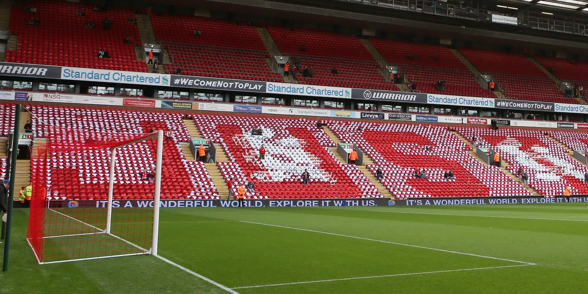 Hình ảnh sân vận động Anfield, sân nhà của câu lạc bộ Liverpool