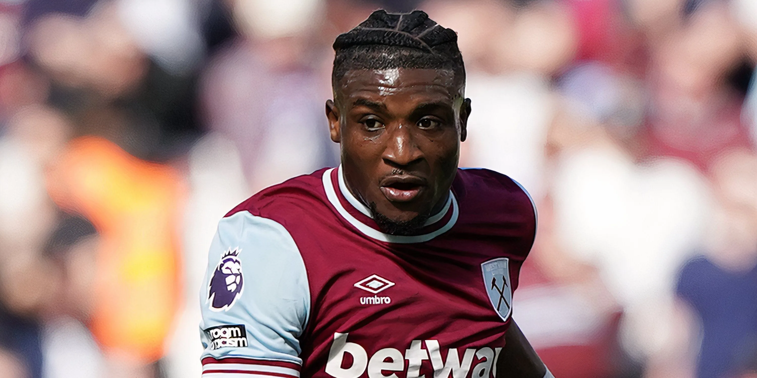 Mohammed Kudus thi đấu cho West Ham United, cầu thủ được Tottenham quan tâm