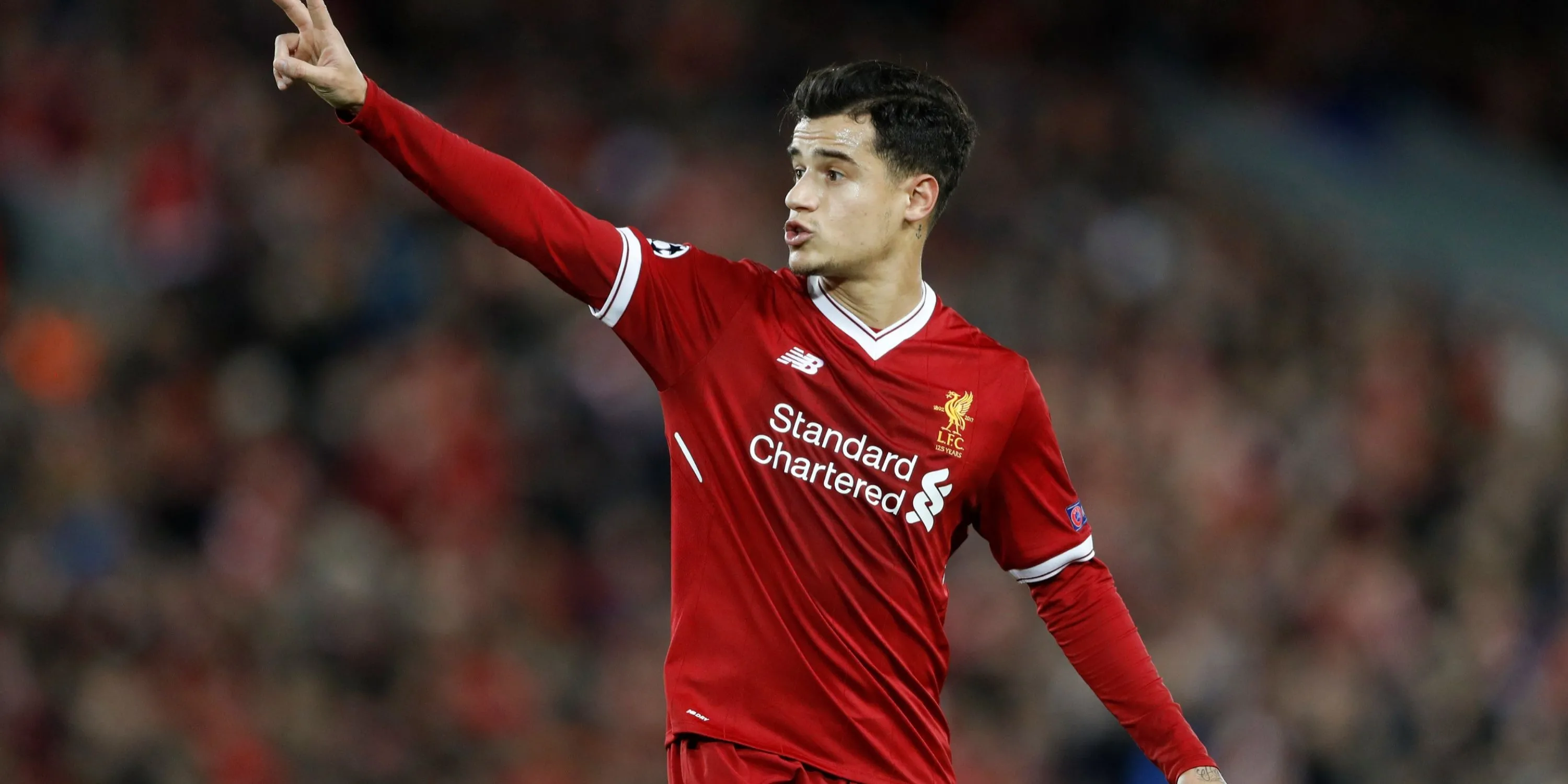 Cựu tiền vệ Liverpool Philippe Coutinho trong màu áo Inter Milan khi còn là một tài năng trẻ trước khi chuyển đến Anfield.