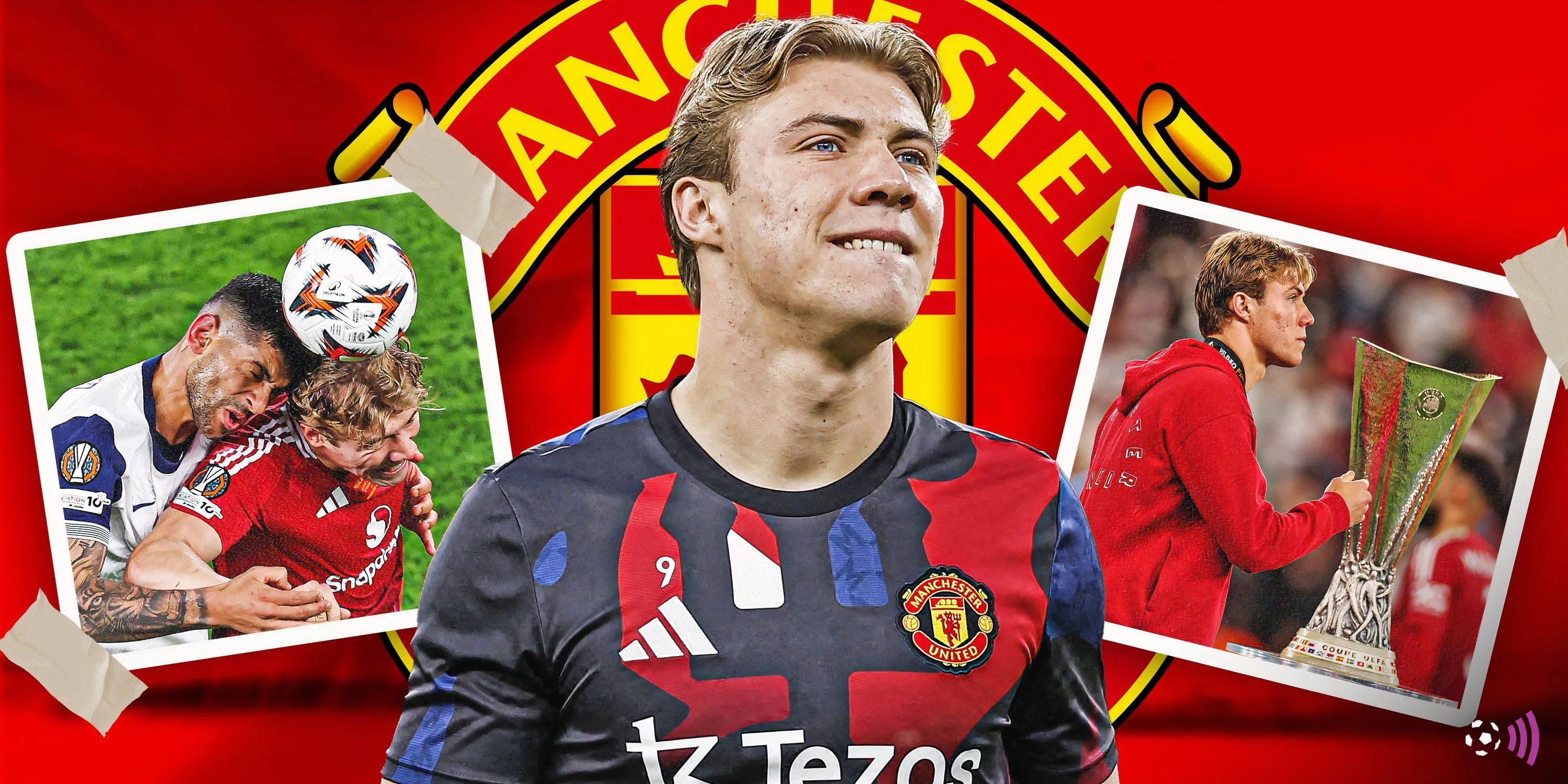 Hojlund trong màu áo Manchester United tại Premier League