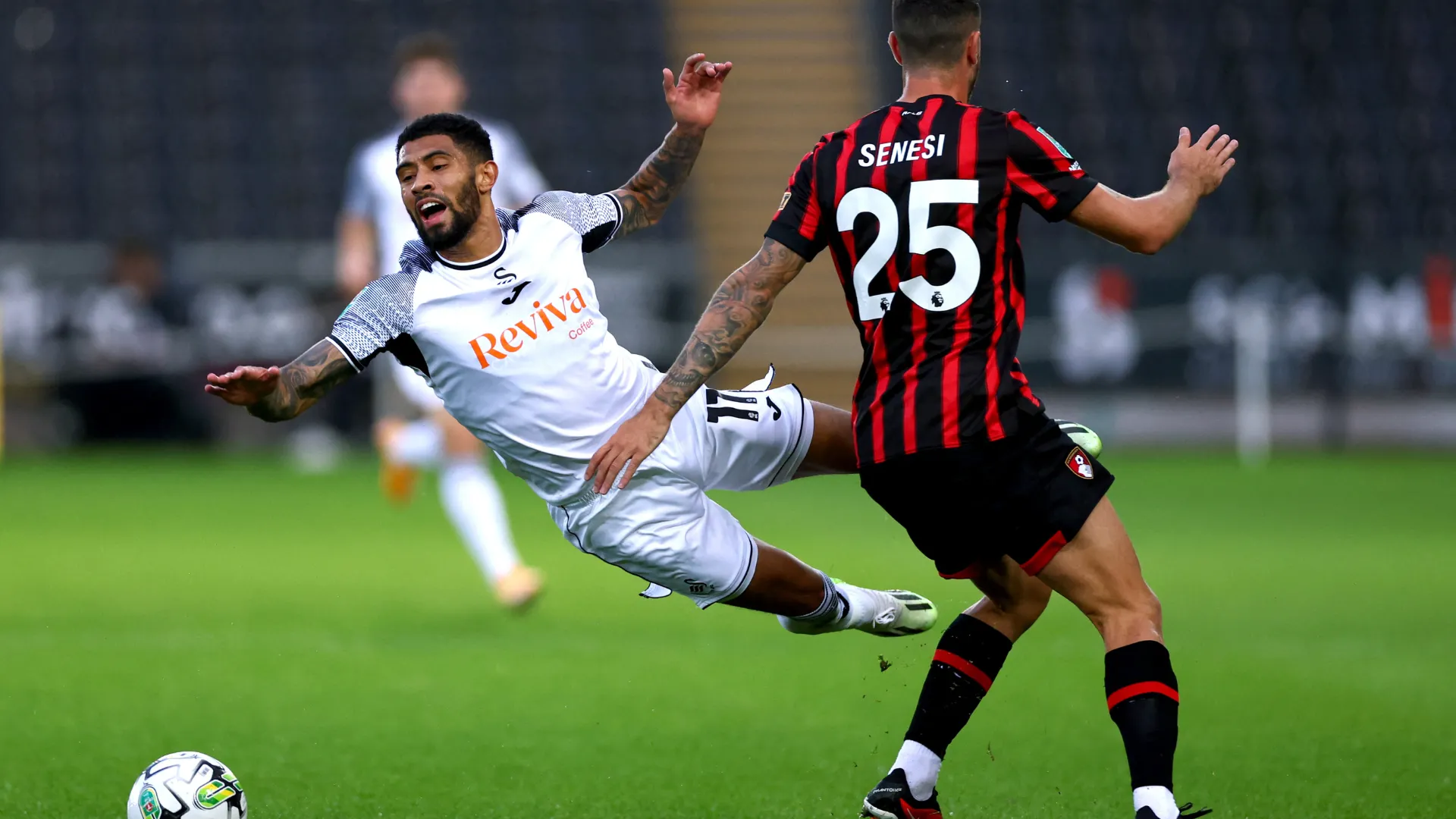 Josh Ginnelly trong màu áo Swansea City, giai đoạn cuối sự nghiệp không may mắn tại CLB xứ Wales