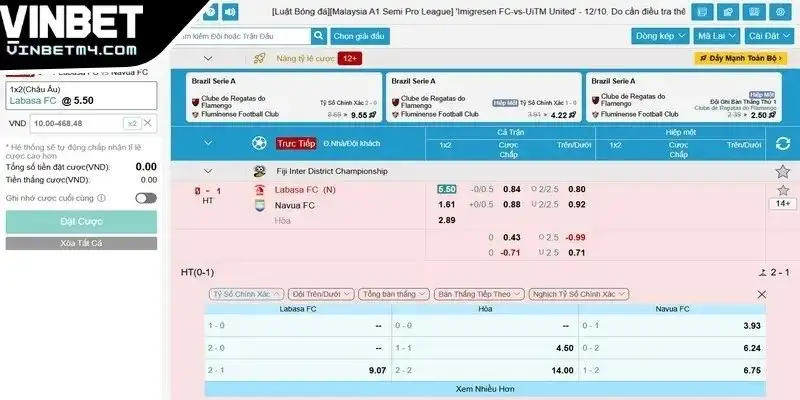 Thể thao Vinbet – Trải nghiệm cá cược thú vị đầy thử thách