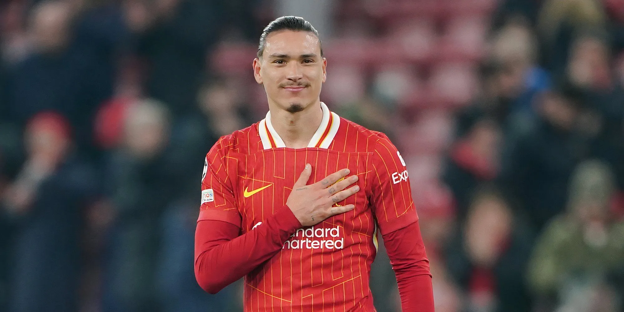 Tiền đạo Darwin Nunez của Liverpool, mục tiêu chuyển nhượng tiềm năng của Newcastle.