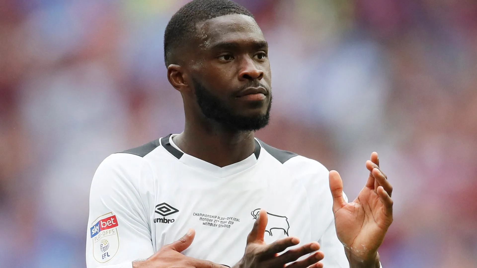 Fikayo Tomori trong màu áo Derby County tại trận chung kết play-off