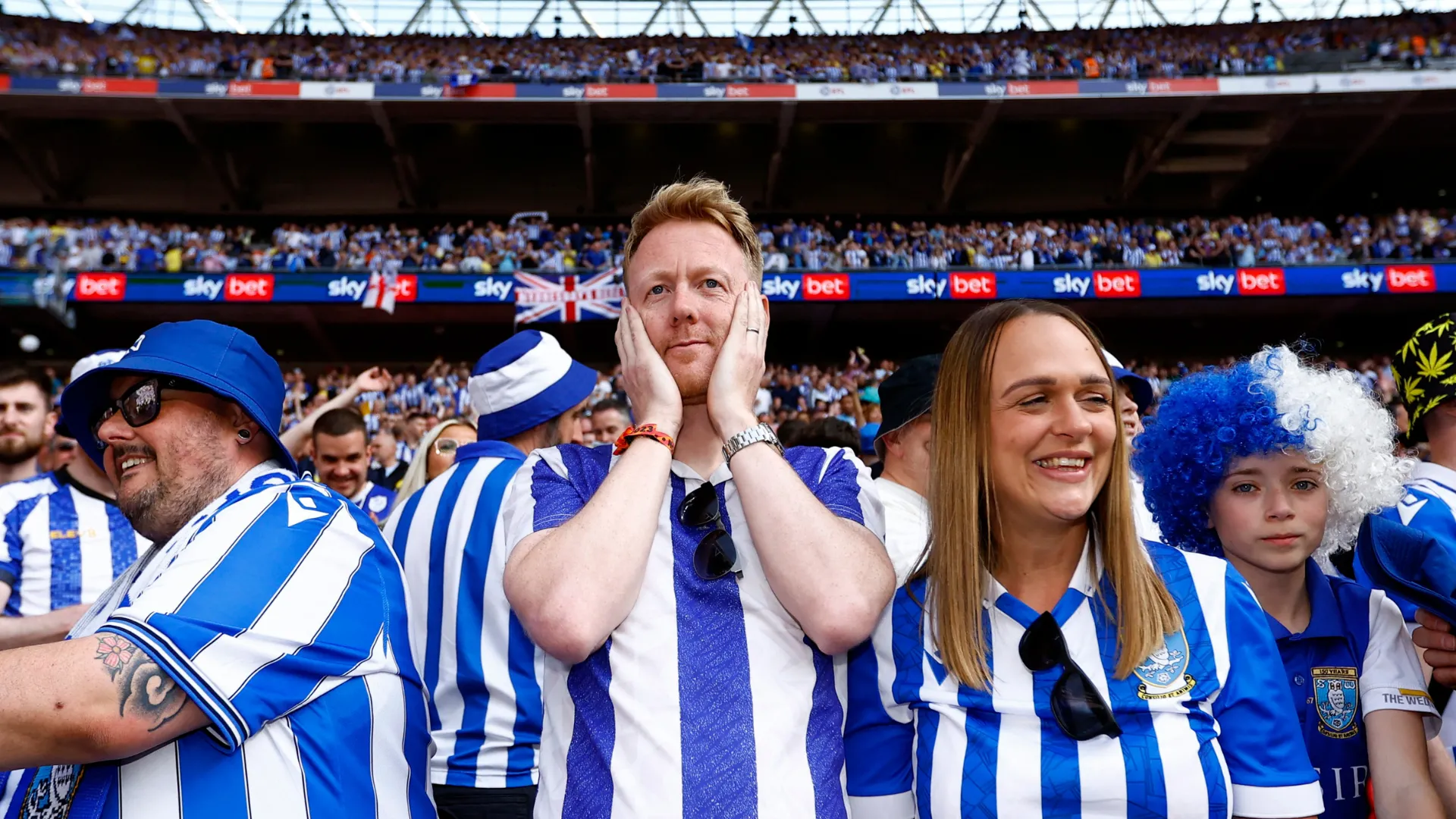 Người hâm mộ Sheffield Wednesday tại Sân vận động Wembley