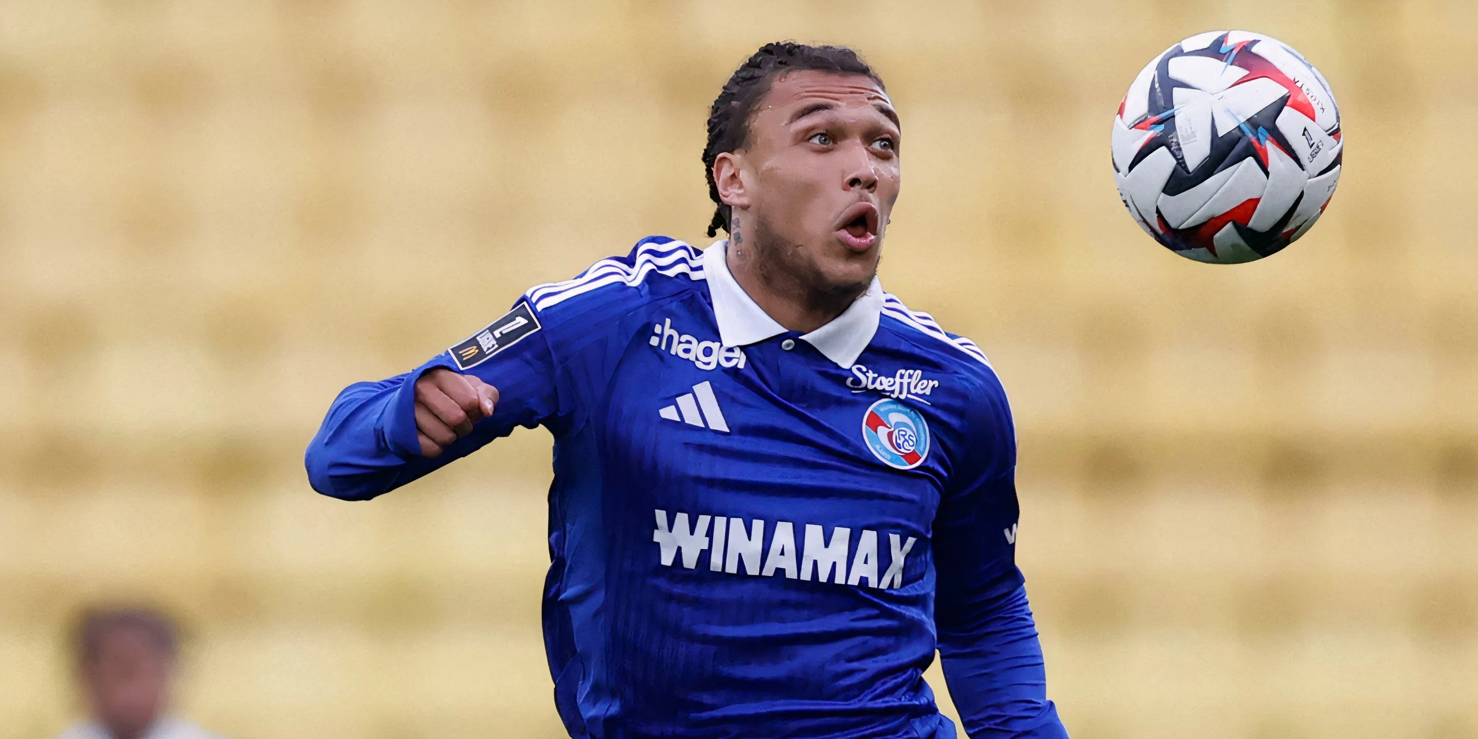 Diego Moreira ở Strasbourg, phát triển dưới HLV Liam Rosenior
